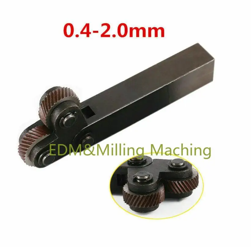 

1pcs Knurling Tool For CNC Metal Lathe Turning Wheel Forming Fine Course 0.4-2.0mm Mill Tool