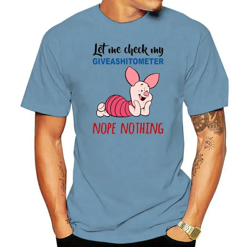 

Piglet Let Me Check My Giveashitometer Nope Nothing T-Shirt