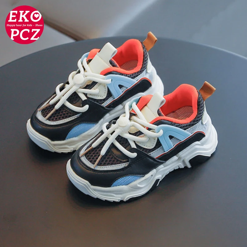 

EKOPCZ Children's Chunky Sneakers Fashion Boys Trainers Girls Casual Shoes Spring Summer Kids Sports Shoes Soft Tenis Infantil
