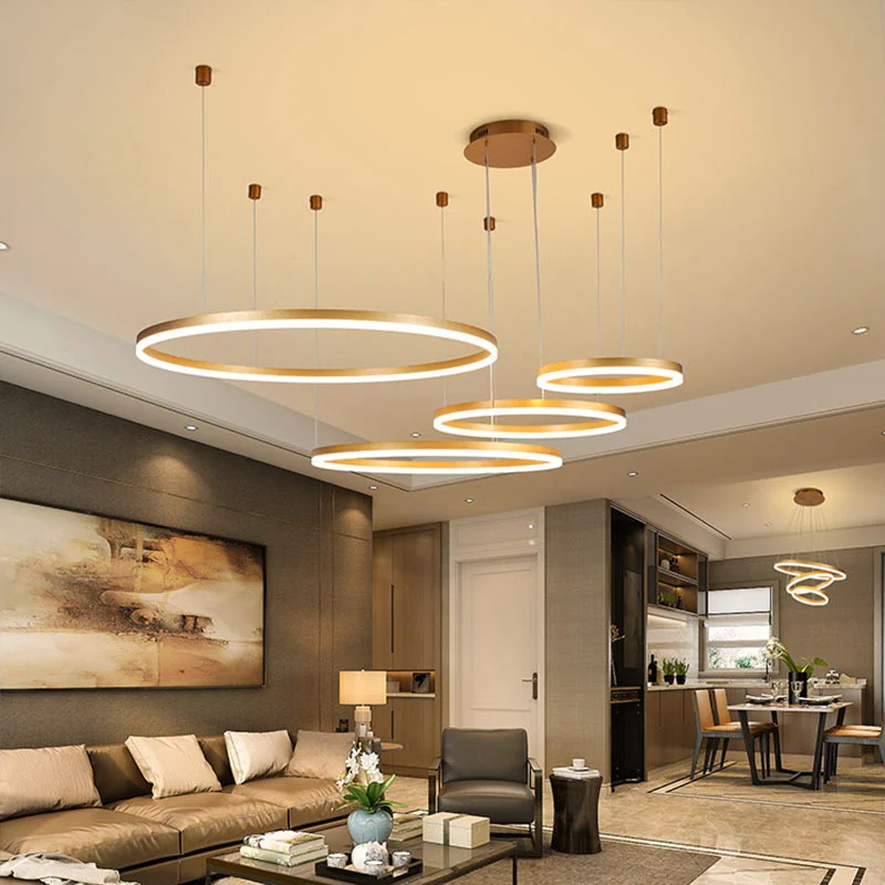 

Kids Room Modern Nordic Ceiling Led Circle Chandelier