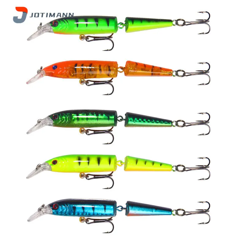 

New Minnow Lures 10.5cm/9g Fishing Lure with Hooks Topwater Floating Fake Bait Artificial Two-Section Hard Baits Fishing Tackle