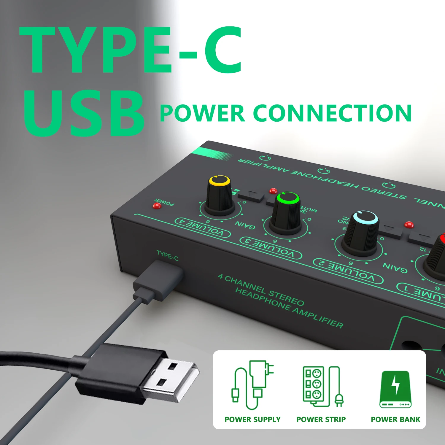 4 6-канальный стерео усилитель для наушников портативный мини-разветвитель