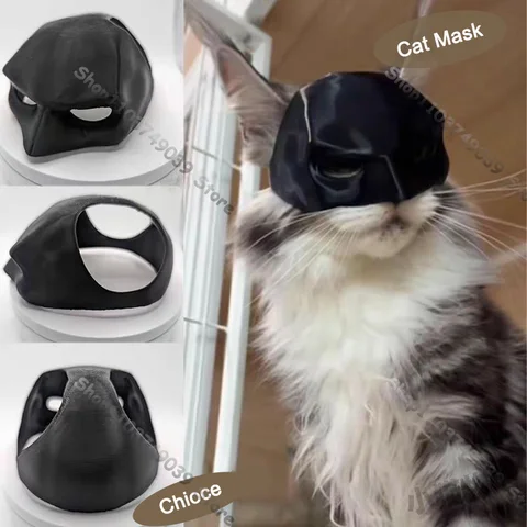 Новая 3d печать кошка летучая мышь маска собака забавная гарнитура кошачий головной убор маска для домашних животных украшение для лица 2024