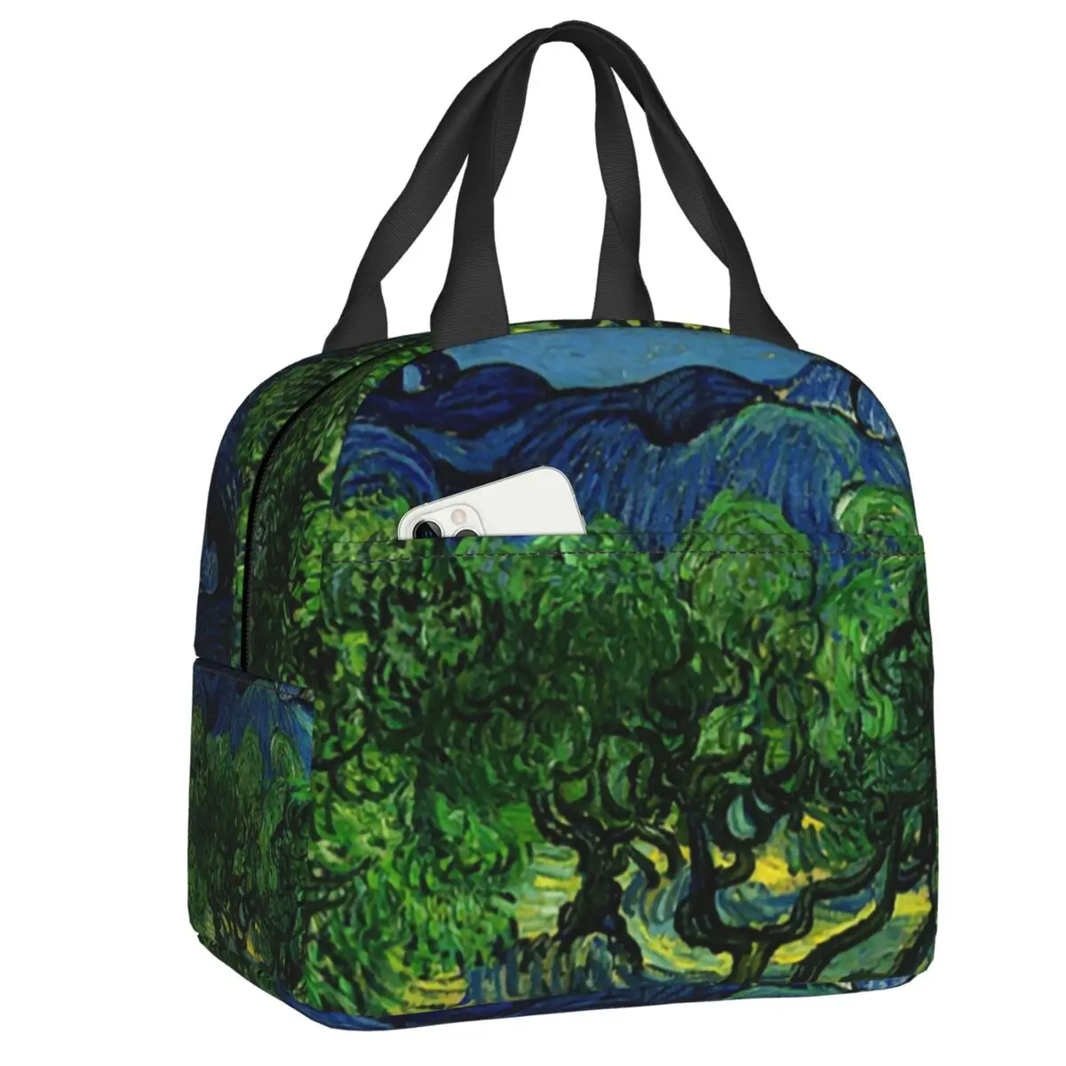 Women Olive Trees In A Mountainous Landscape Lunch Tote For Outdoor Picnic Food Box