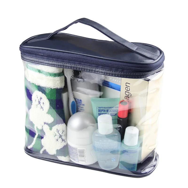

Travel Transparent bags Waterproof Women Men Toiletry Kit PVC Zipper cosmetic Bag Large Capacity Makeup Storage Pouch bag Lady