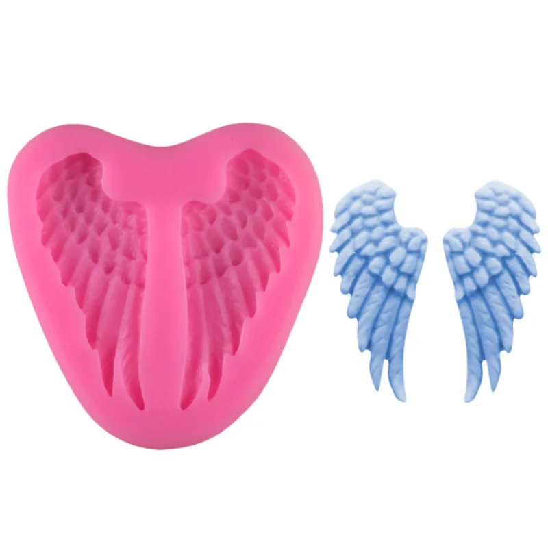 

Angel Wing Silicone Mold Resin Pendant Fondant Mold Sugarcraft Chocolate Candy Clay Mould Making Jewelry Casting DIY Craft Mould