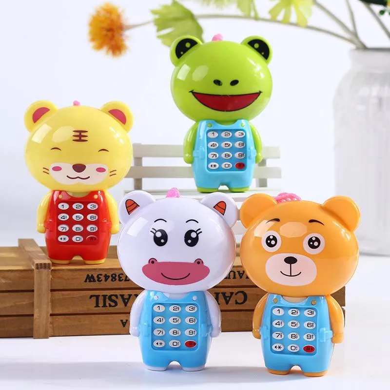 

Children Electronic Toy Mini Musical Phone Cute Vocal Toy Early Education Cartoon Telephone Baby New Year's Gift Random Color