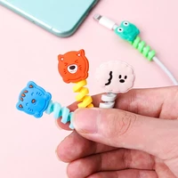1pcs cable winder cartoon cable organizer earphone wire winder mouse data cable cable management silicon wire storage