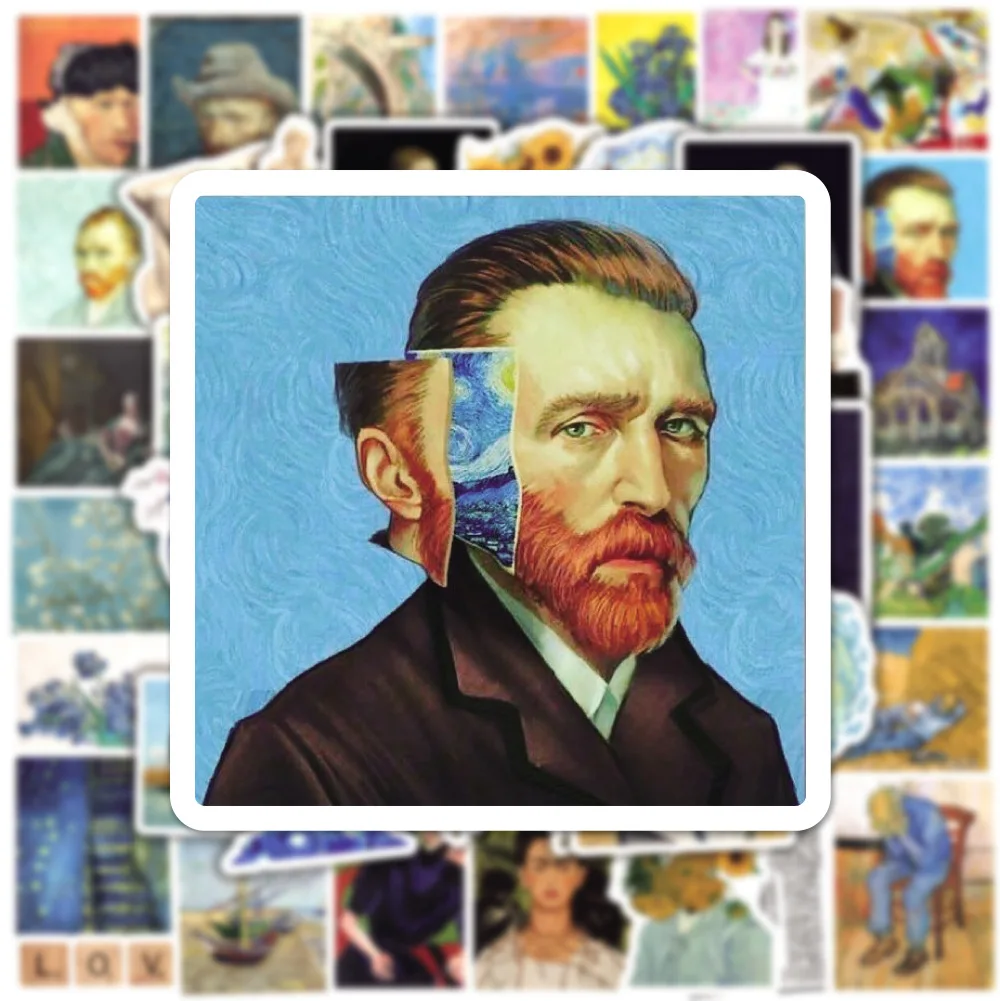 

50pcs Art Vintage Van Gogh Graffiti Stickers