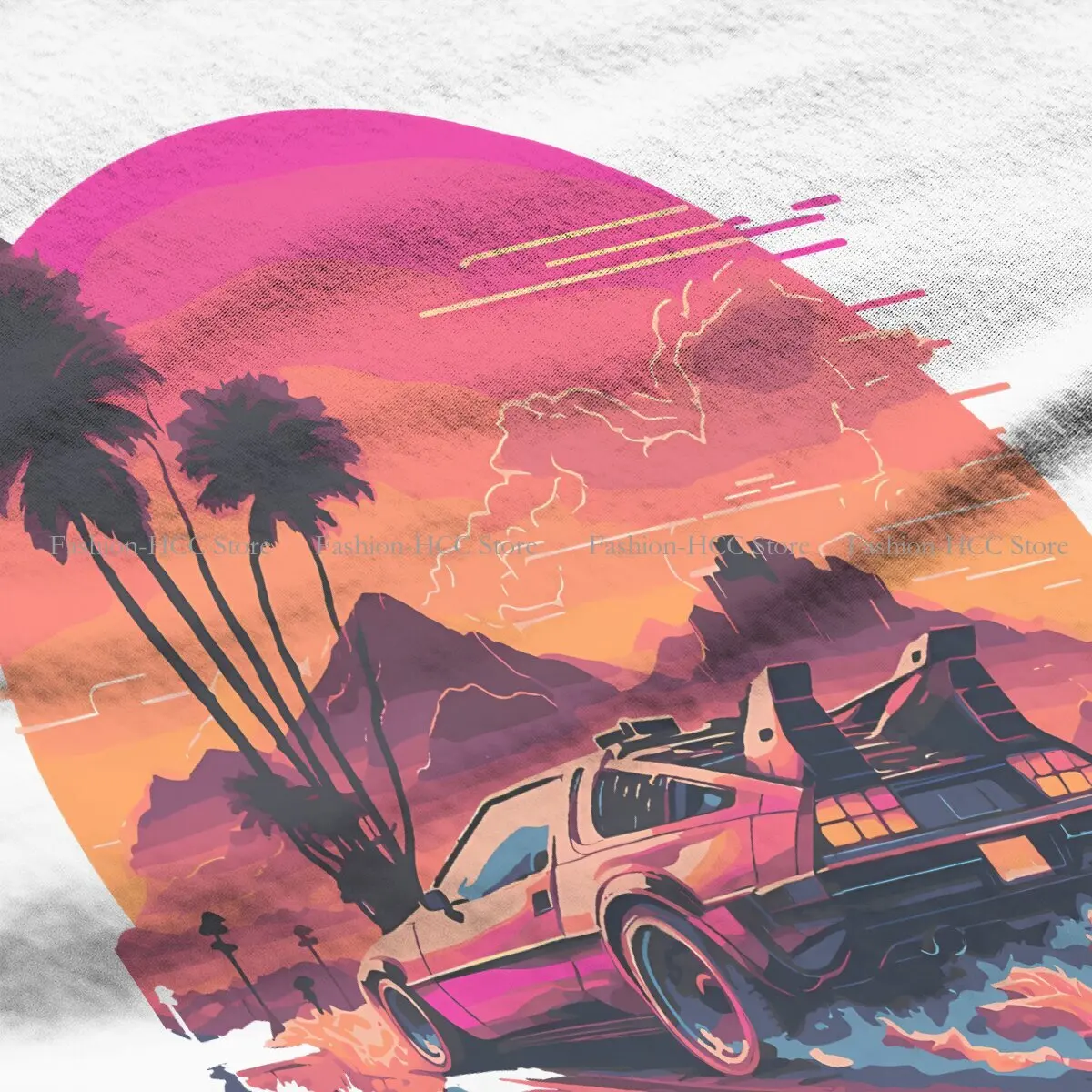 Футболка из полиэстера с принтом Назад в будущее коротким рукавом