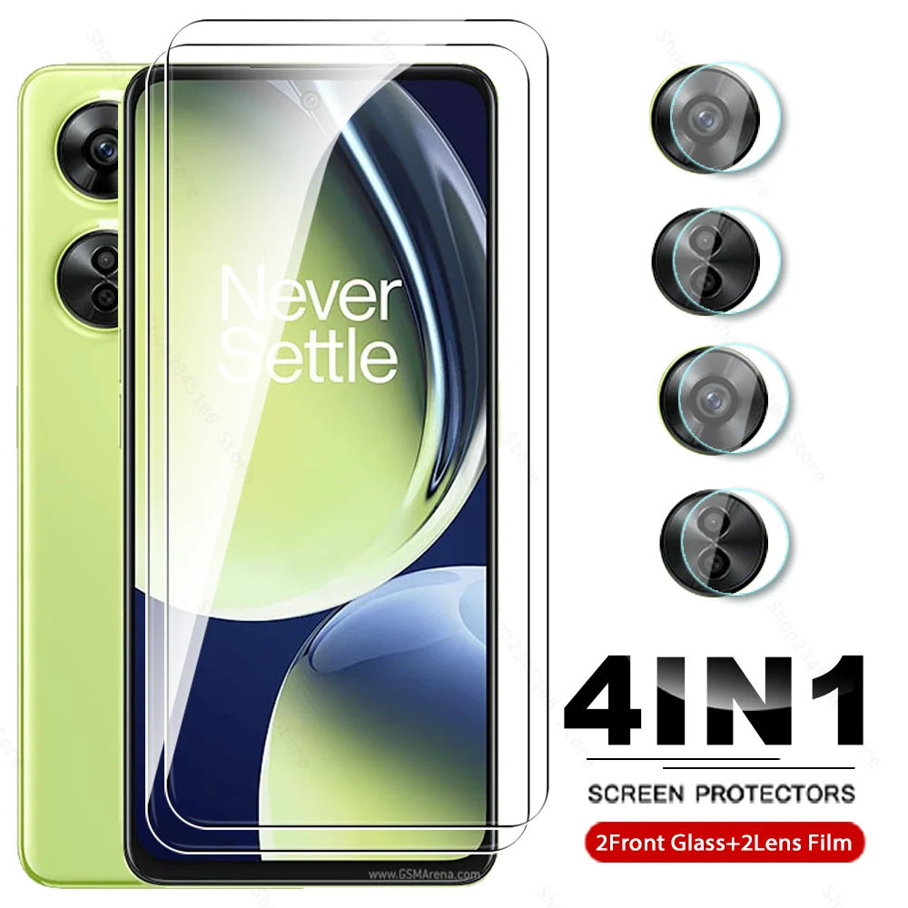 

4 в 1 стекло для объектива камеры OnePlus Nord CE 3 Lite 5G 2023 защита экрана One Plus NordCE 3 Lite CE3 светильник 6,72 ''закаленное стекло