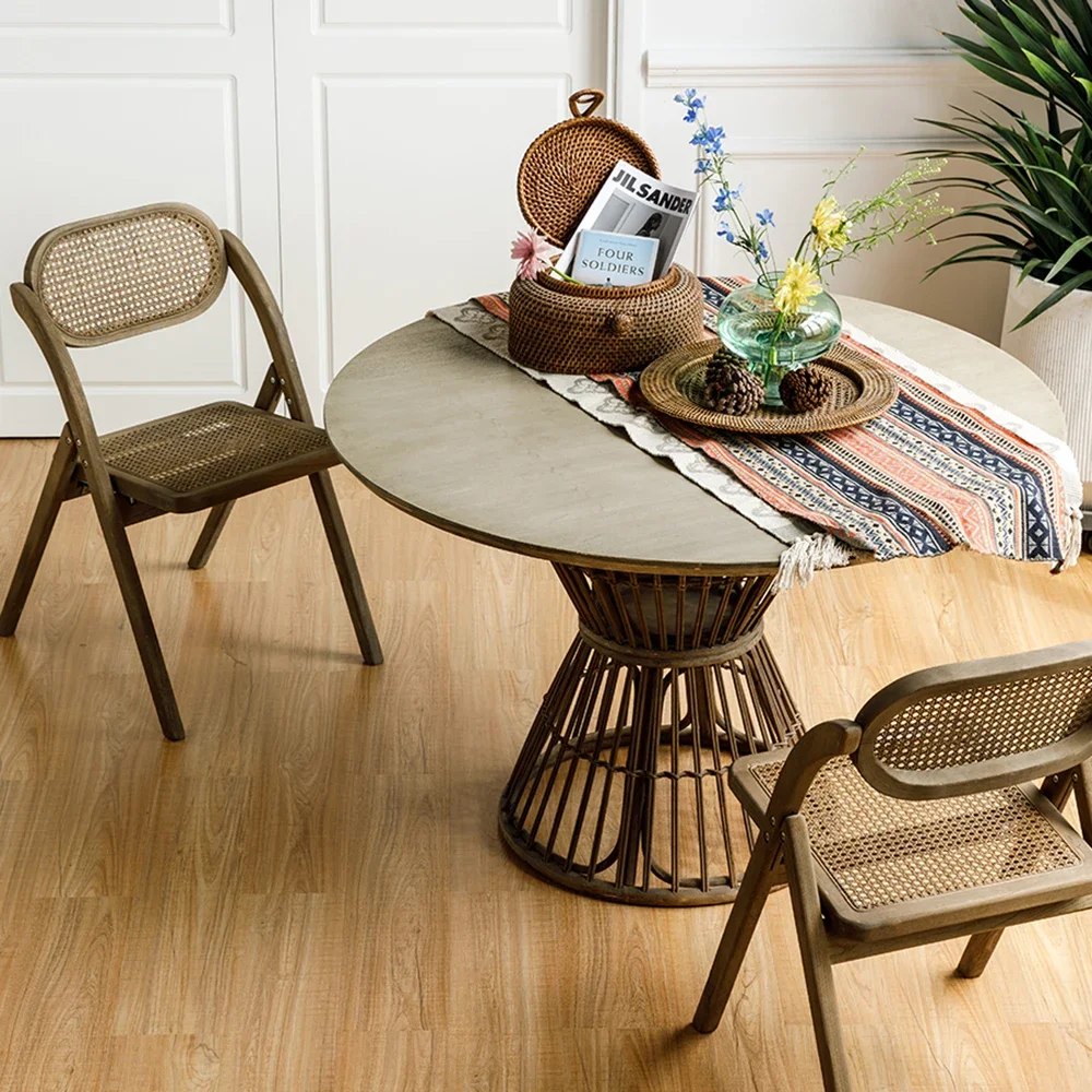 Набор из 2 обеденных стульев скандинавские модные эстетические складные