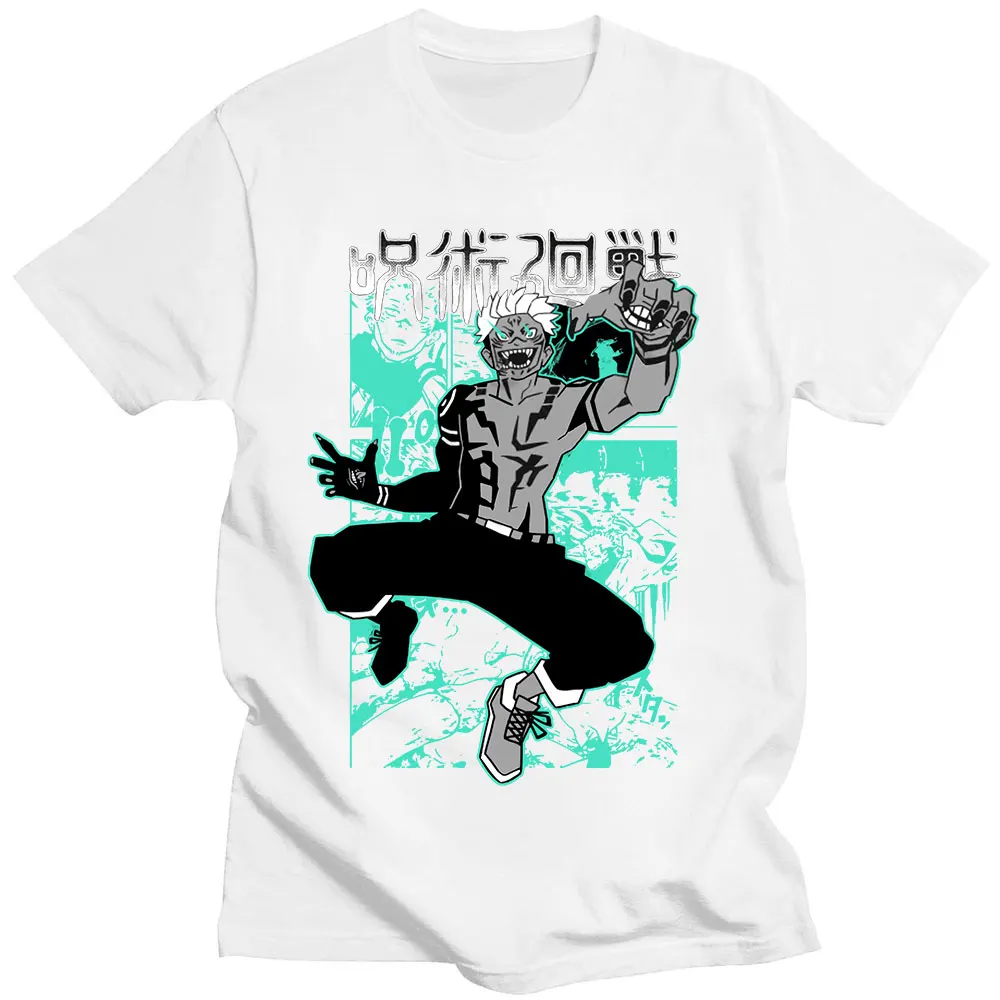 

Japanese Anime Jujutsu Kaisen Men T Shirts Graphics Print Harajuku Tops Ryomen Sukuna Cool Unisex Short Sleeves T-Shirt Male