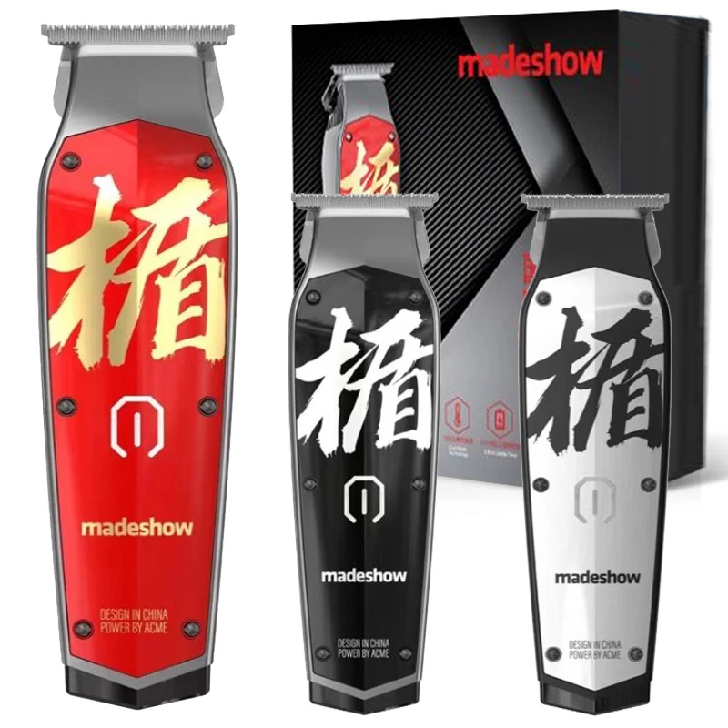 Newest Madeshow M11 Professional Finishing Hair Clipper Carved Hair Trimmer for Men Rechargeable Hair Cutting Machine Haircut
