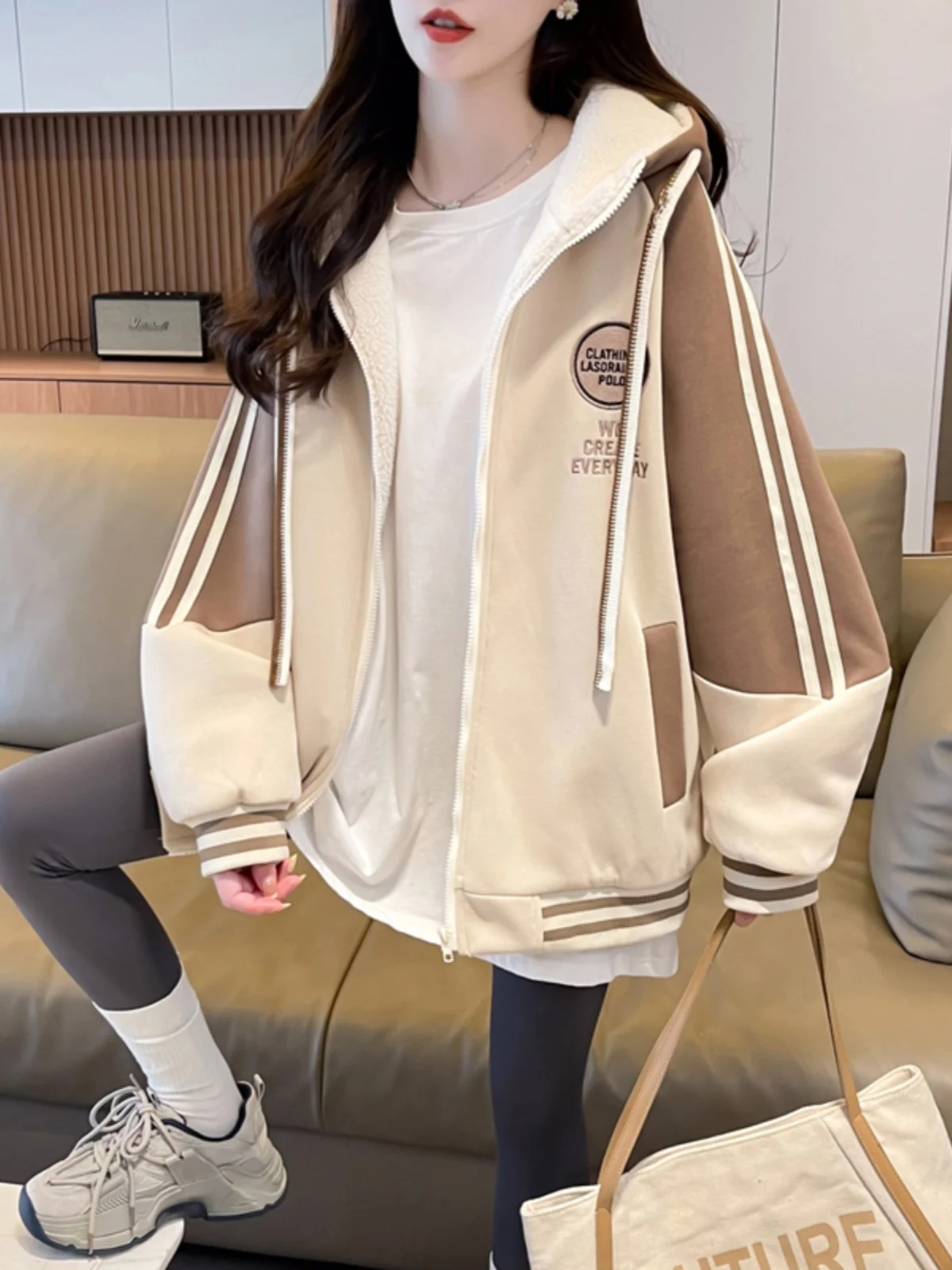 Берберская флисовая бейсбольная форма верхняя одежда женская осенне-зимняя