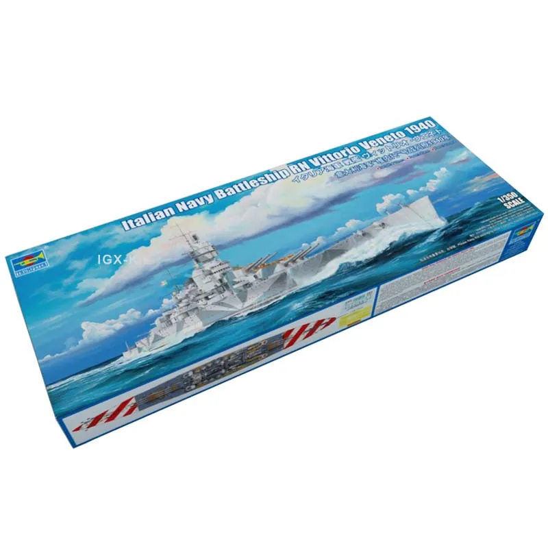 

Trumpeter 05320 1/350 Italian Navy Battleship RN Vittorio Veneto 1940 Military Ship Assembly Plastic Toy Model Building Kit