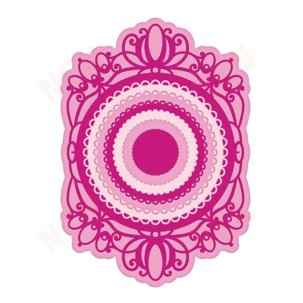 

Decorative Circle Frames Metal Cutting Die Scrapbook Embossed Paper Card Album Craft Template Cut Die Stencils New for 2023