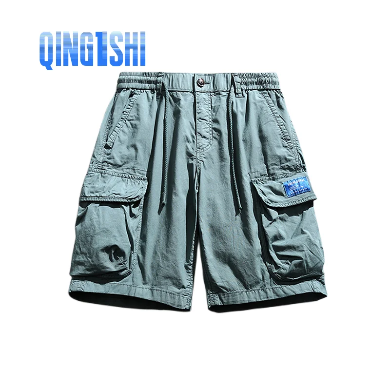 Men Summer Cotton Multiple Pockets Loose Comfortable Five Cent Outdoors Shorts Youth Leisure Time Ventilat Lower Secure Garment