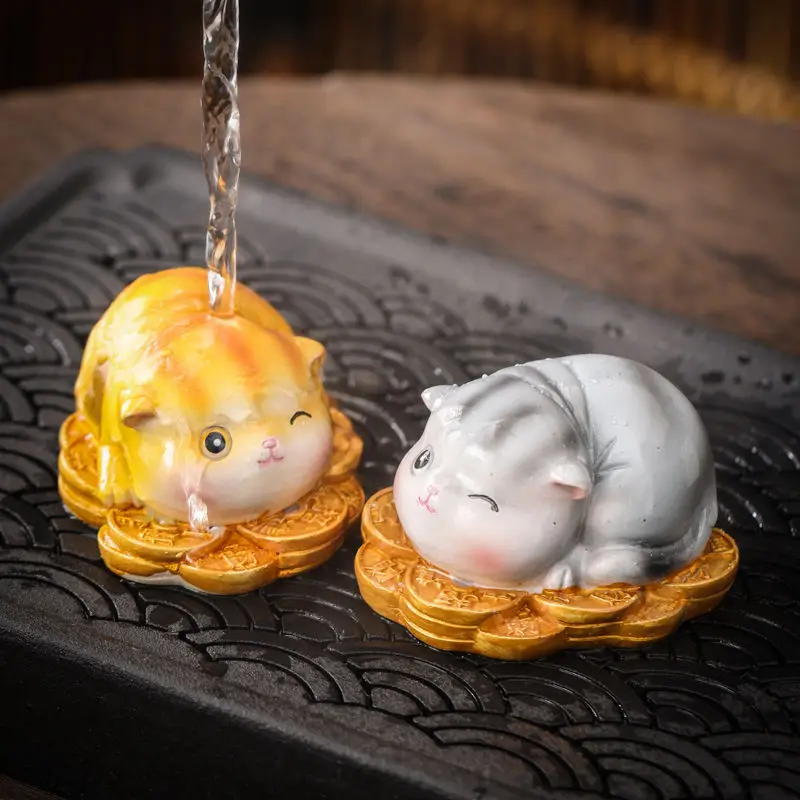 

Color Changing Tea Pet Ornaments Lucky Cat Tea Pet Can Raise Tea To Attract Wealth Tea Set Accessories