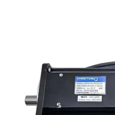 Фото Б/у оригинальный серводвигатель Sanyo Denki Q2AA08100DXZ2A для ПЛК-контроллера. №1