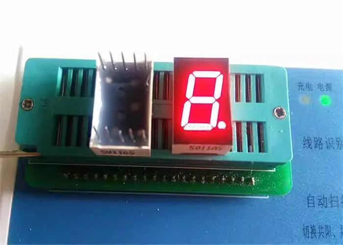 10 шт. 1-значная светодиодная цифровая трубка 0 5 дюйма красная яркость 5011BS общий