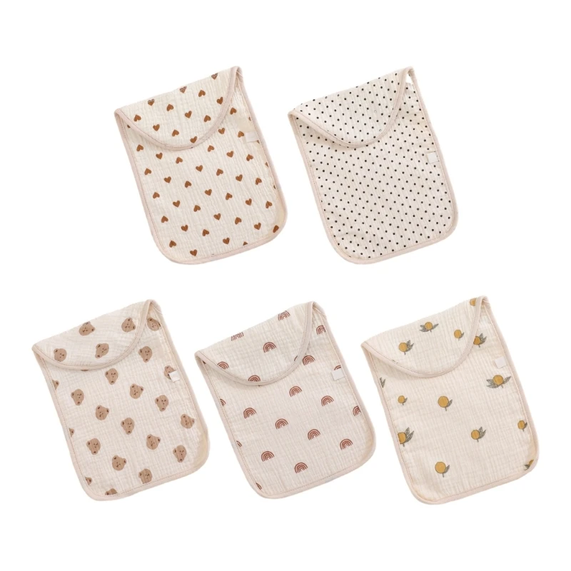

Baby Back Sweat Absorbent Cloth for Boys Girl 0-6Y Soft Breathable Print Wash Cloth Skin Friendly Back Towel Burp Cloth