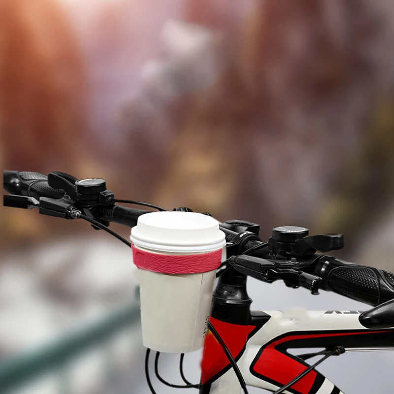 Bike Coffee Cup Bicycle Bottle Holder multicolor Tea Handlebar Rack Bracket Cage |