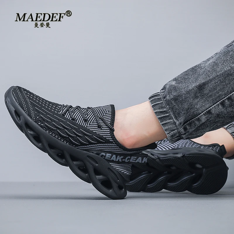 MAEDEF Shoes Men Non-Slip Male Sneakers Outdoor Sport Walking Jogging Shoe for Shock-Absorbing Sneaker Man Vulcanize