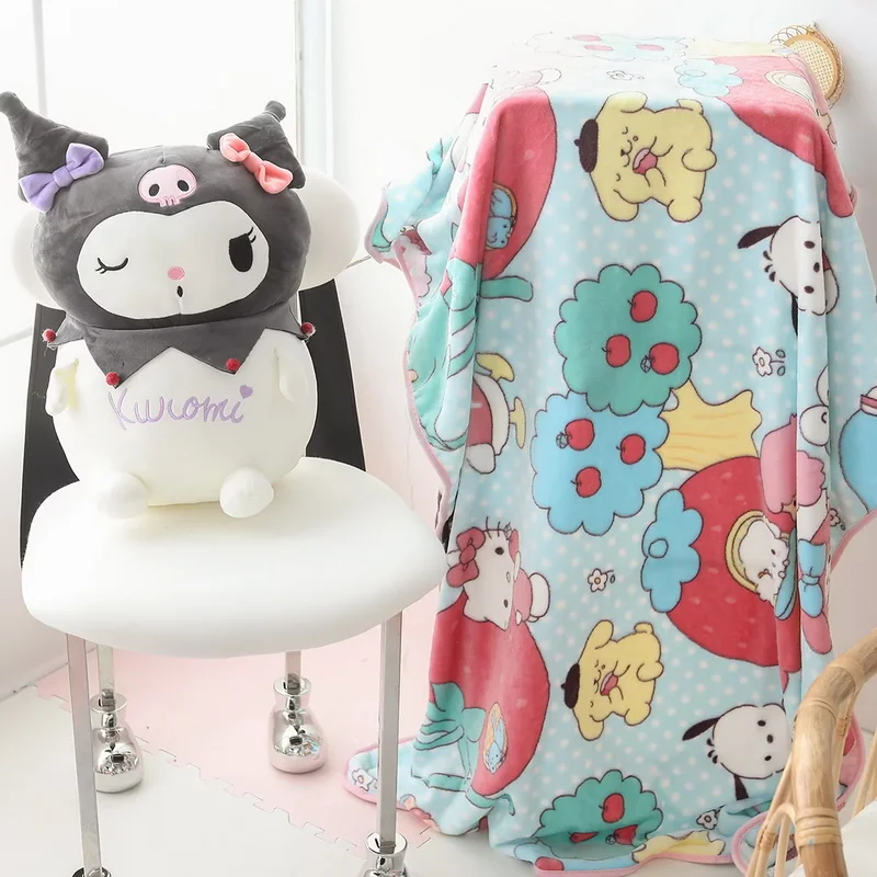 

Sanrio Kuromi My Melody плюшевая кукла с одеялом Cinnamoroll почтовый ковер двойного назначения мягкая набивная детская подушка для кондиционирования воздуха