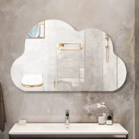 irregular cloud mirror no hole sticking mirror kindergarten wash basin bathroom mirror dressing table make up mirror