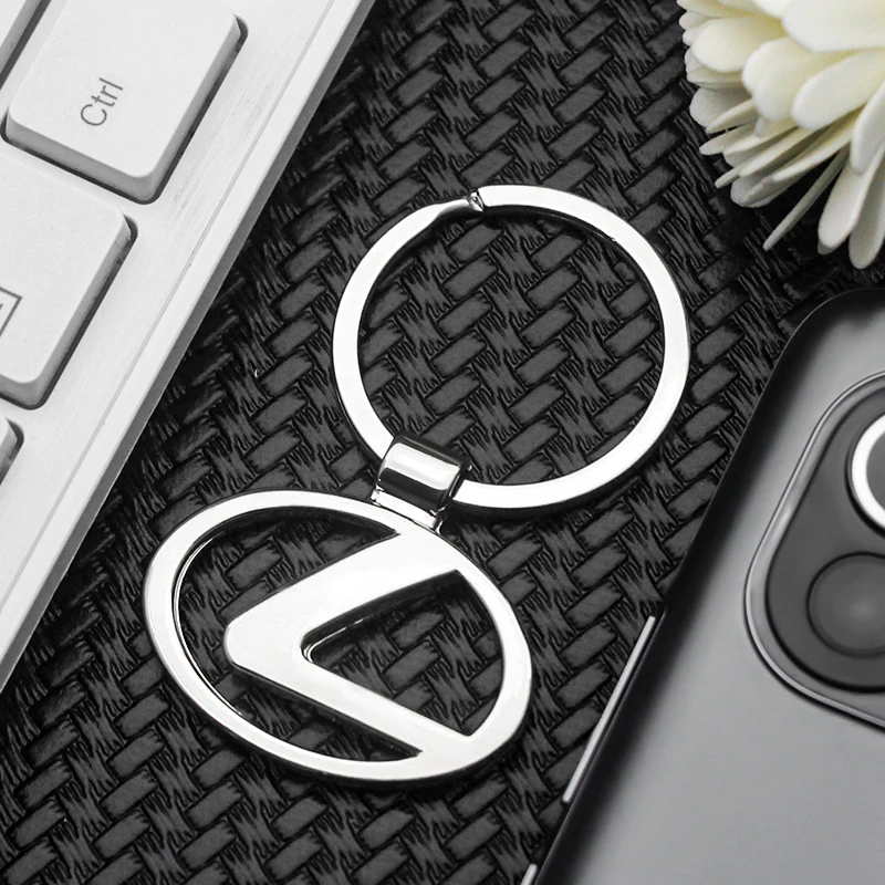 

Car Keychain Metal Alloy Logo Plate Personalized Gift Anti-lost Keyring Decoration For Lexus CT200h ES LS IS GS LC RC GC RX UX