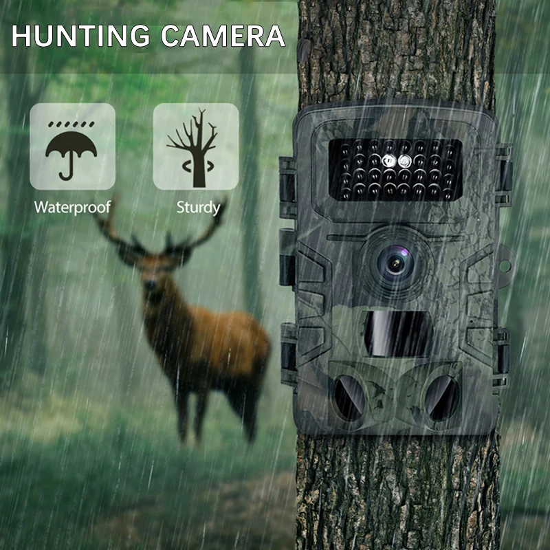 

Hunting Camera 16MP 1080P PIR Infrared Wild Trail Camera Night Vision IP66 Wildlife Surveillance Tracking Cam Photo Trap PR700