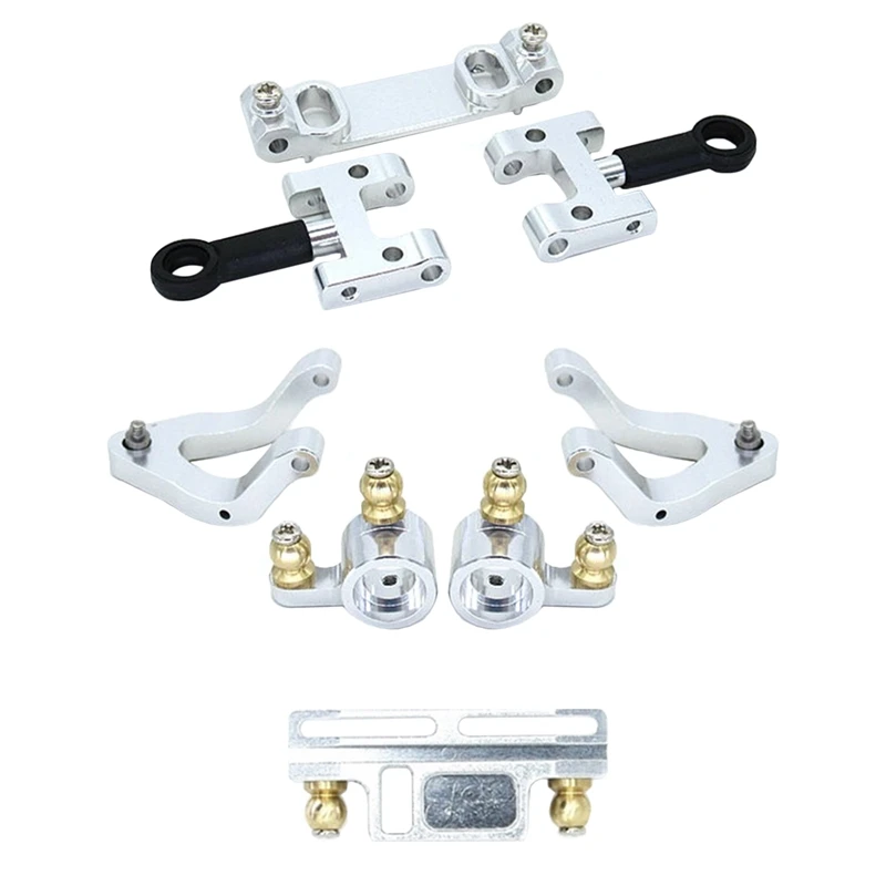 

Hot Sale For WPL D12 1/10 RC Truck Car Upgrade Parts Metal Upper Lower Swing Arm Steering Cup Knuckle Set Accessories