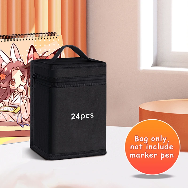 

Сумка для маркеров черная холст