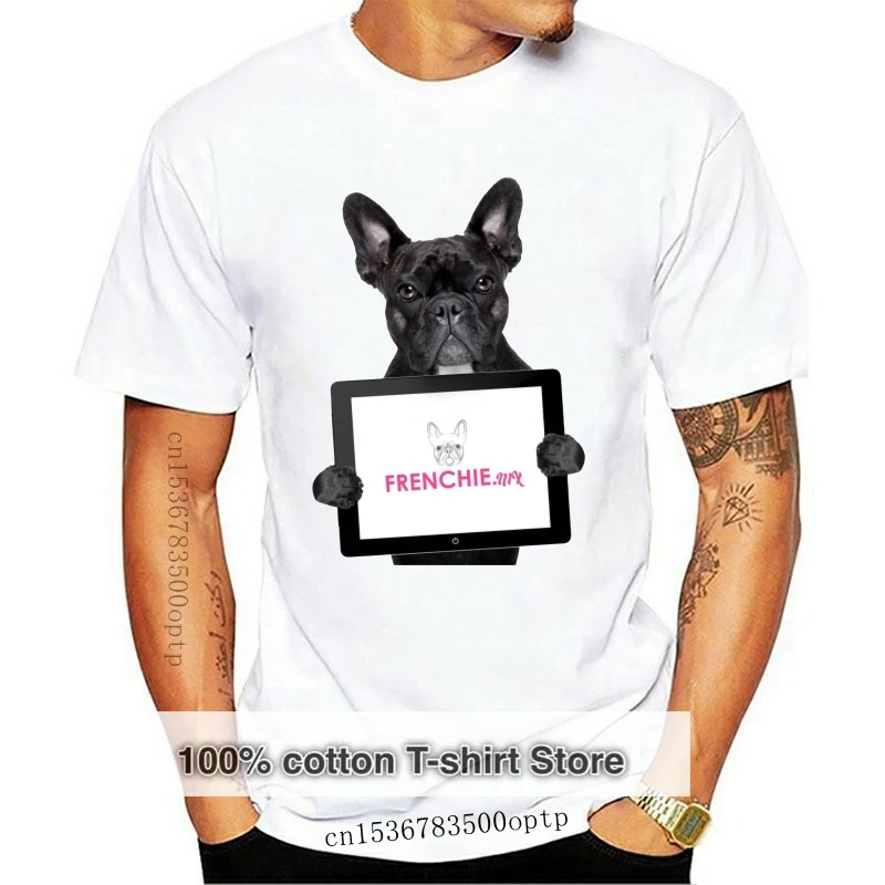 

Free Shipping Mens T Shirt Bad Bulldog Frances Frenchie Puppy Dog Anime Tee Shirts Best Gift Custom Print Shirt Men Tshirt New