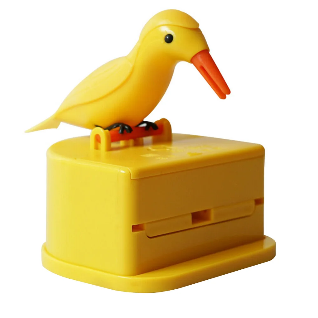 

1 шт. коробка для зубочистки, чехол для хранения зубочисток, автоматический дозатор в форме птицы, ABS пластиковый держатель для дома