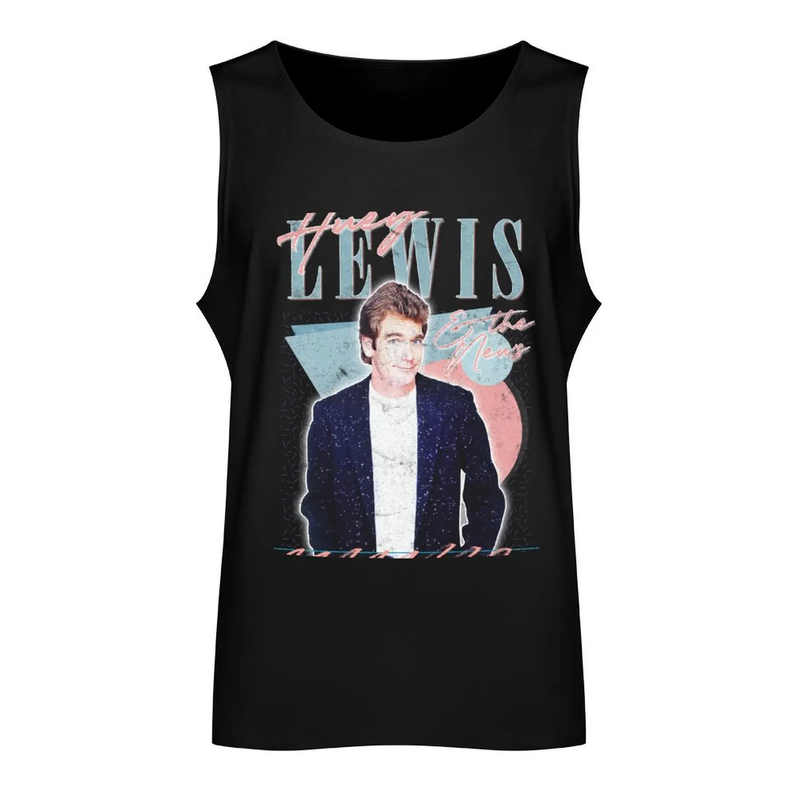 Хьюи Льюис и новости // Ретро выцветший стиль 80-х годов дизайнерская майка