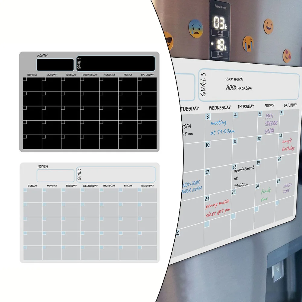 Планировщик на холодильник магнитный календарь съемный сильный магнетизм 11 69x16 54