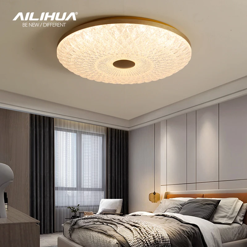 

Простой современный светодиодный потолочный светильник с защитой глаз, ультратонкий минималистичный круглый светильник для основной спал...