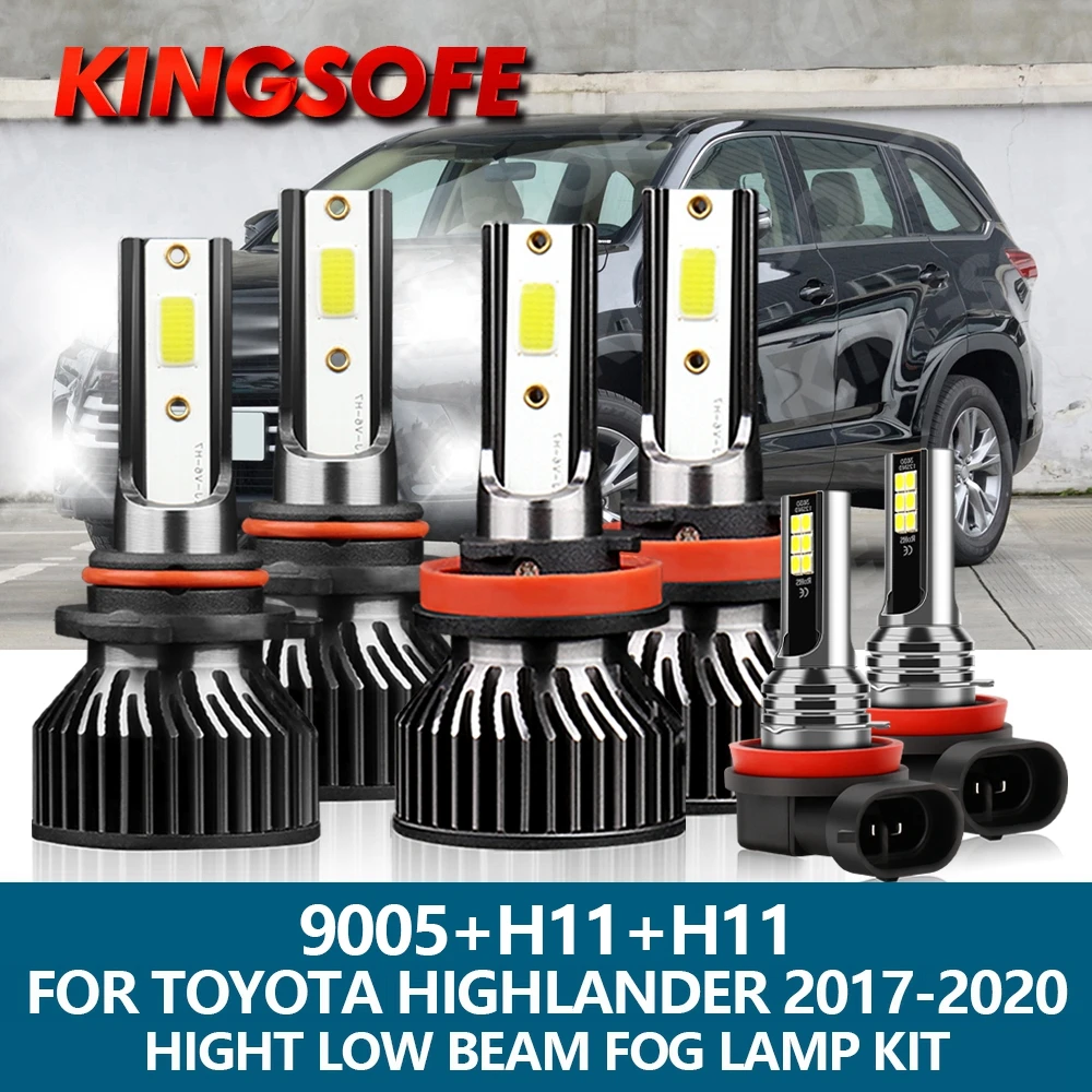 

6 светодиодный т., автомобисветильник светодиодные лампы H11 9005 HB3 2017 лм