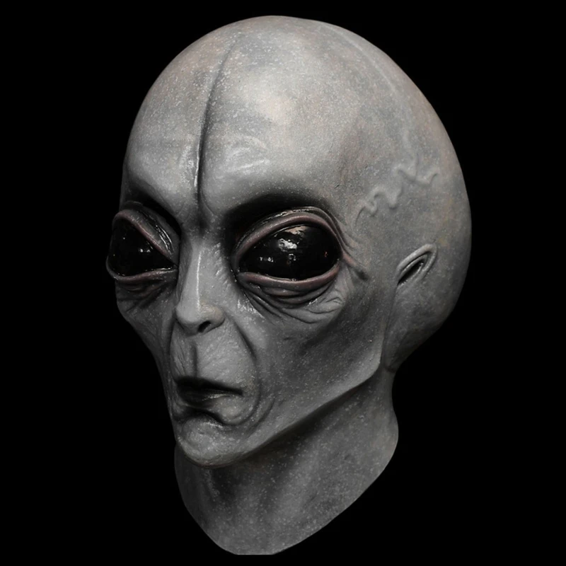 

Cosplay ET Alien Mask Scary Mask Realistic Full Face Mask Costume Saucer Man Horror Masks Halloween Intelligent Beings
