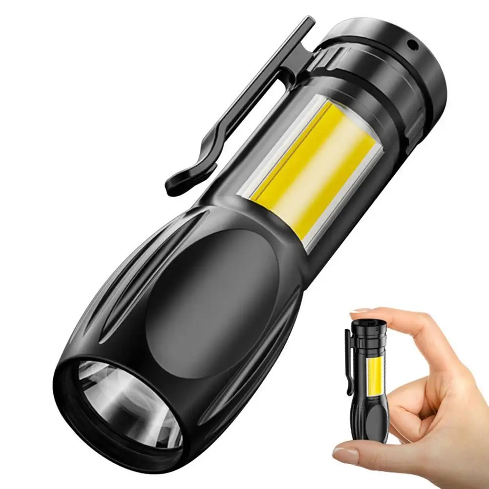 

Cob Mini Flashlight Multifunctional Usb Rechargeable Outdoor Portable Strong Light Led Camping Lights Torches