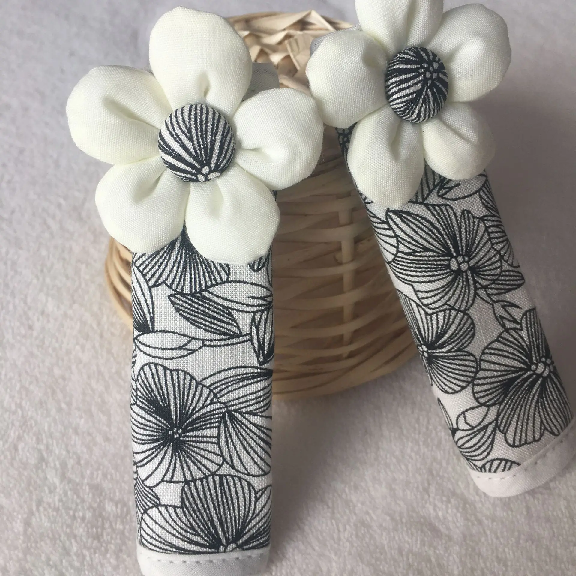 Антистатический Утолщенный Чехол Для Дверной Ручки С Цветочным Узором Мягкий