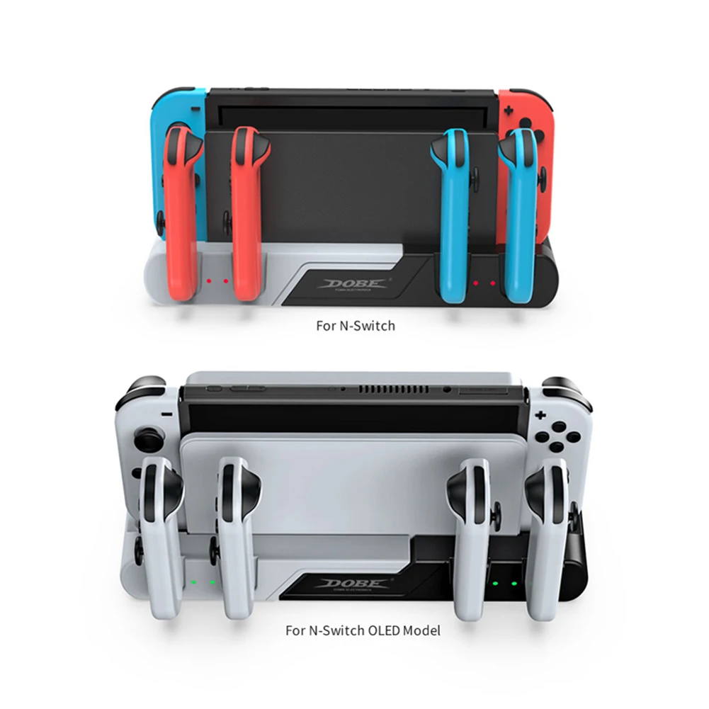 

Gamepad Charger Dock Stand Station Holder with Game Card Slot Game Controller Dock Charging Base for Switch Switch OLED