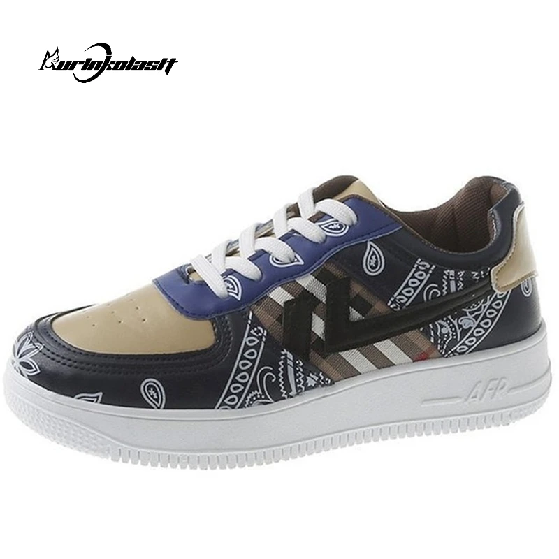 

2022new/женская повседневная обувь в стиле хип-хоп; Модные удобные дышащие кроссовки на толстой подошве; Женская обувь на шнуровке с граффити; Р...