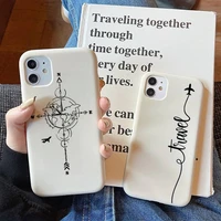 world map travel phone case for iphone 11 12 13 mini pro xs max 8 7 6 6s plus x xr solid candy color case