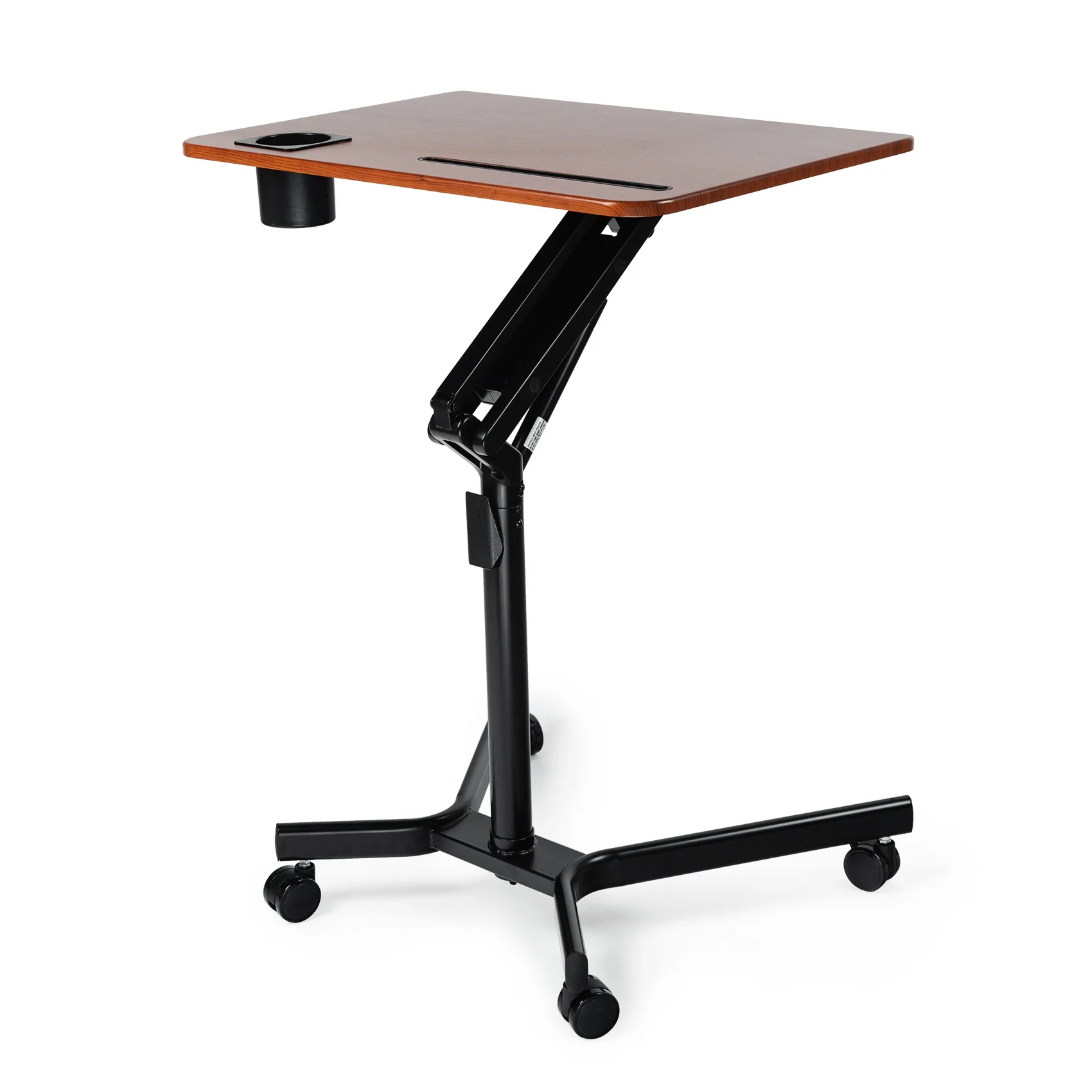 

Adjustable Height Pneumatic Standing or Sitting Laptop Desk 27.6 inches,Modern Style Home Office Workstation