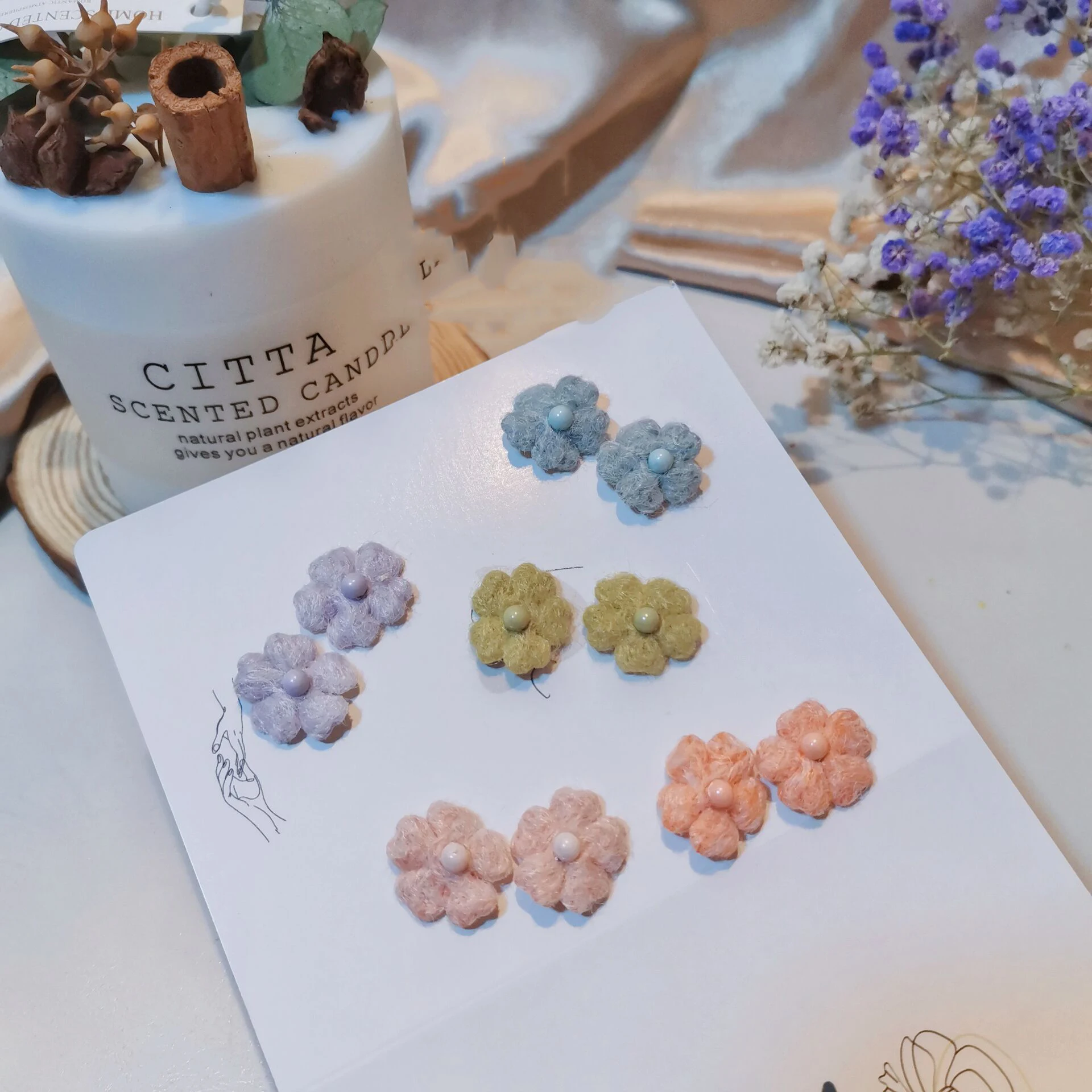 

10pcs Kawaii Cute Flower Diy Children's Hair Accessories Clothing Socks Shoes Mobile Phone Shell Accessories