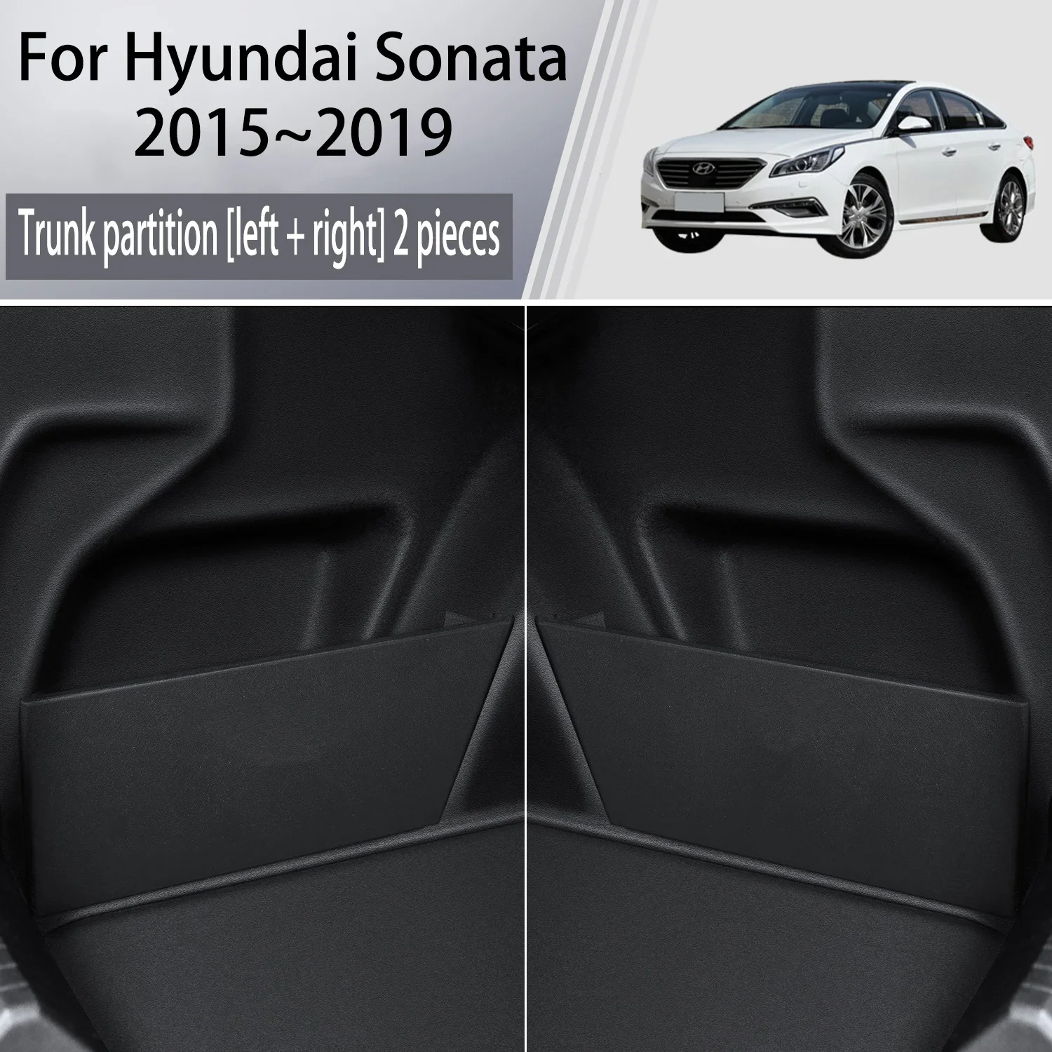 Для Hyundai Sonata LF 2015 ~ 2019 2016 2017 утолщенная перегородка для хранения багажника, многофункциональный ящик для хранения, аксессуары для салона автомобиля