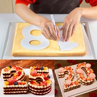 6810inch pet 0 8 numbers cake mold set cake decorating tools confeitaria maker diy birthday cake pastry and bakery accessories